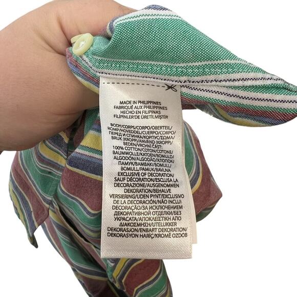 Ralph Lauren‎ Striped Oxford Butto Down Long Sleeve Shirt Multicolor Size XL - Picture 10 of 12